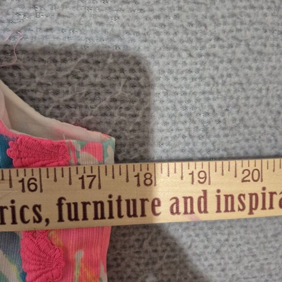 Lilly Pulitzer Women's Mila Sparkling Sands Pink Lace Shells Shift Dress 27689 - Picture 6 of 7